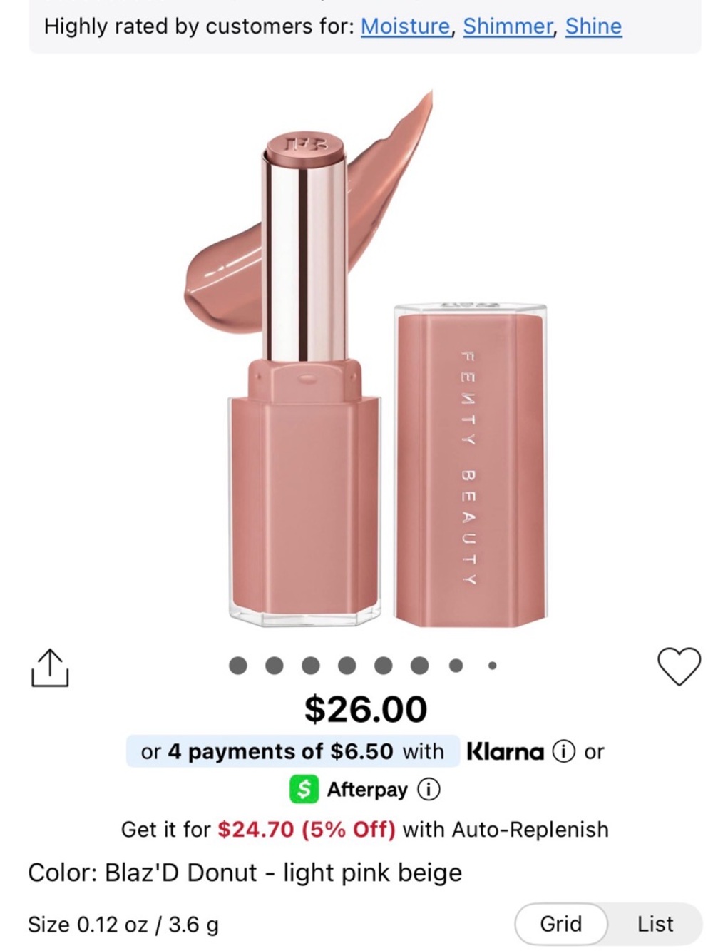 3-Fenty Beauty Gloss Bomb Stix! Flamingo Fling, Blaz’d Donut, and Spice Cold